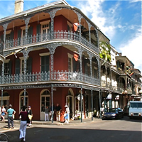 Street corner in New Orleans' Garden District
